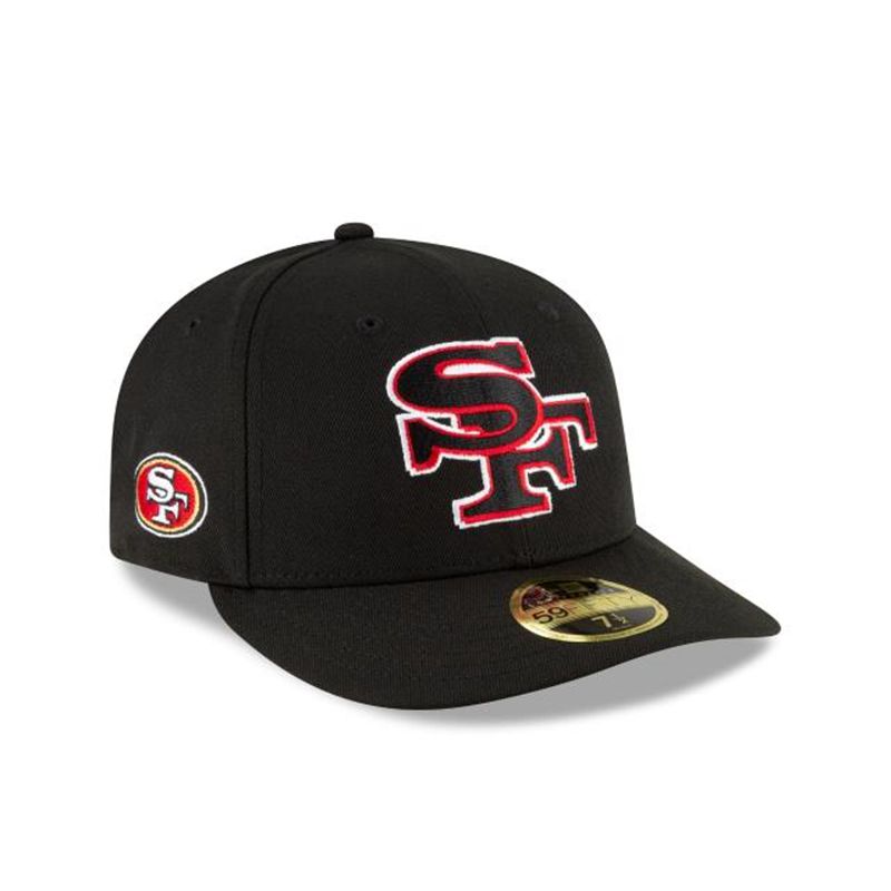 NFL San Francisco 49ers Logo Mix Low Profile 59Fifty Fitted (ARO5769) - Red New Era Caps